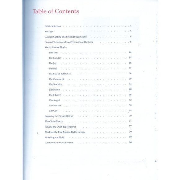Christmas Traditions Quilt Block Party Series 4 Quilt in a Day Paperback 1992 - Picture 3 of 7